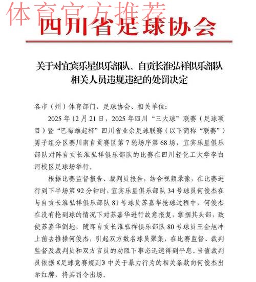 净化赛场环境  拒绝球场暴力——成都足协严肃处理成超联赛暴力事件